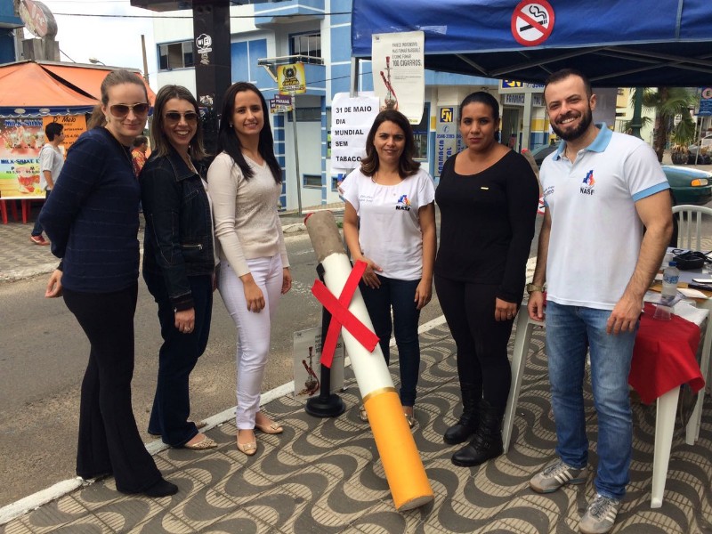 Equipe NASF (Núcleo de Apoio a Saúde da Família) faz Campanha contra o Tabagismo no Município de Ibaiti
