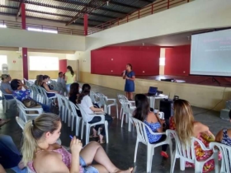 Capacitação com os profissionais da saúde no município de Pinhalão